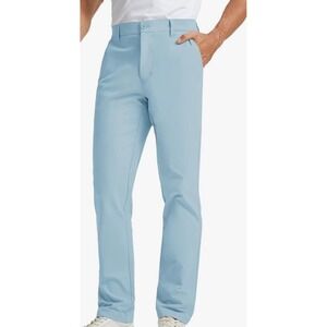 Michel Rouen Proflex Performance Golf Pants Light Blue 34x30 MRGP009 NWT